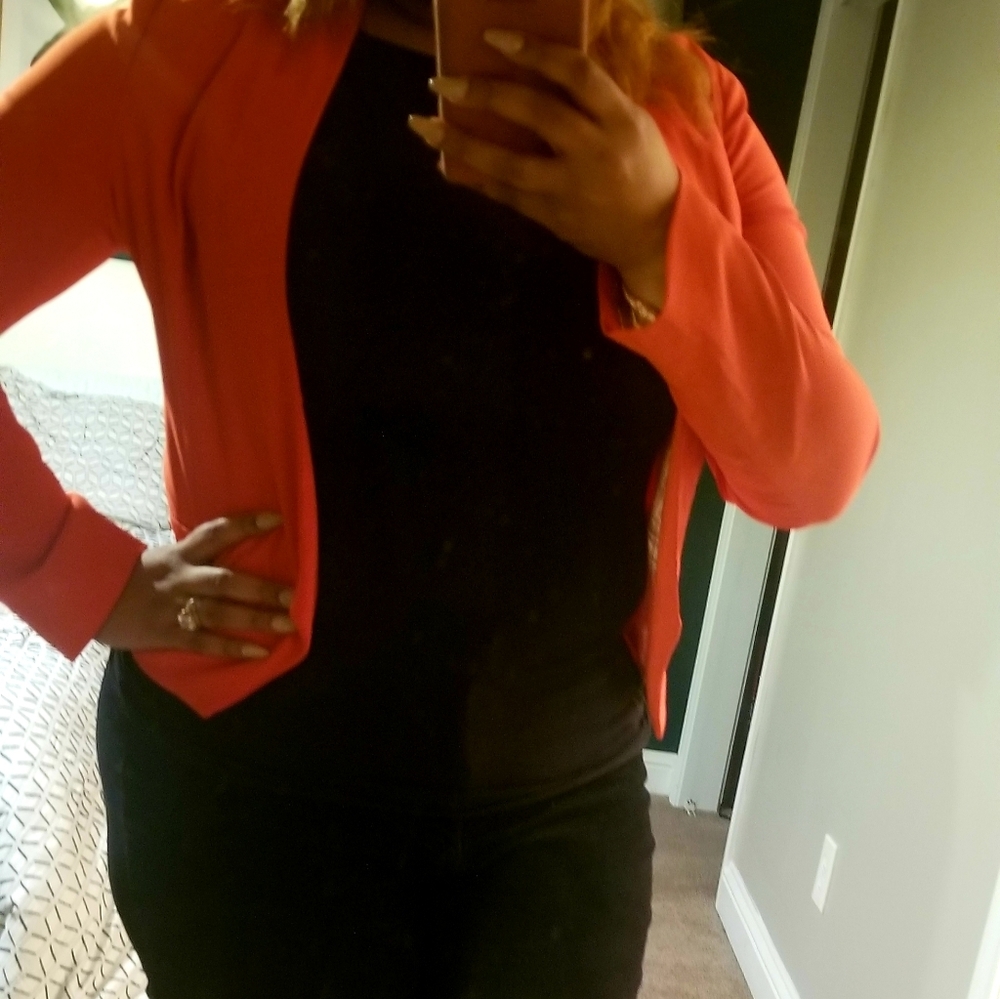 Large Mine Lightweight Orange Blazer